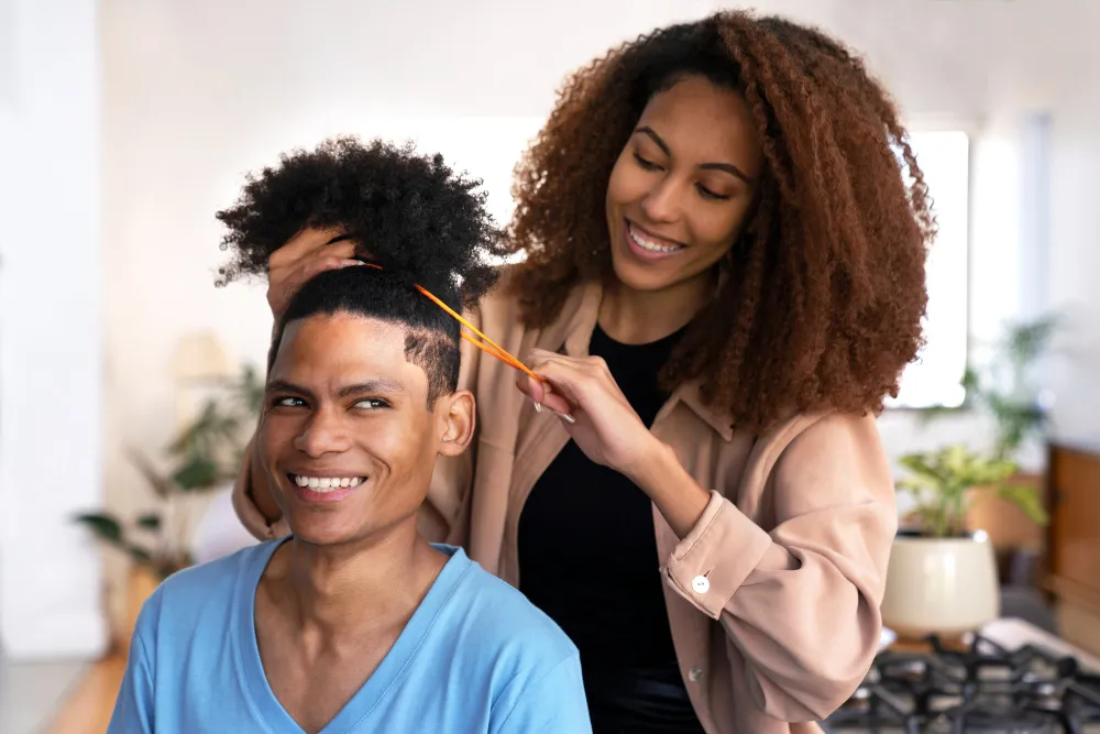 Grace Hair Braiding Salon Team at Work